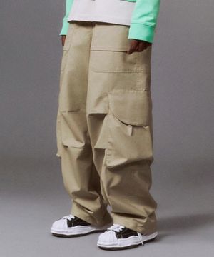 Ripstop Volume Cargo Pants (TAN BEIGE)