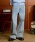 Diagonal Relaxed Denim Pants (WASHED BLUE)