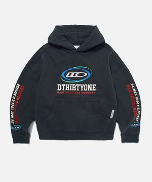 Multi Circle Pigment Hoodie (CHARCOAL)