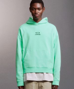 DTO Embroidered Pigment Hoodie (MINT GREEN)