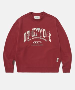 Broken Arch Logo Sweatshirt (RUBY RED)