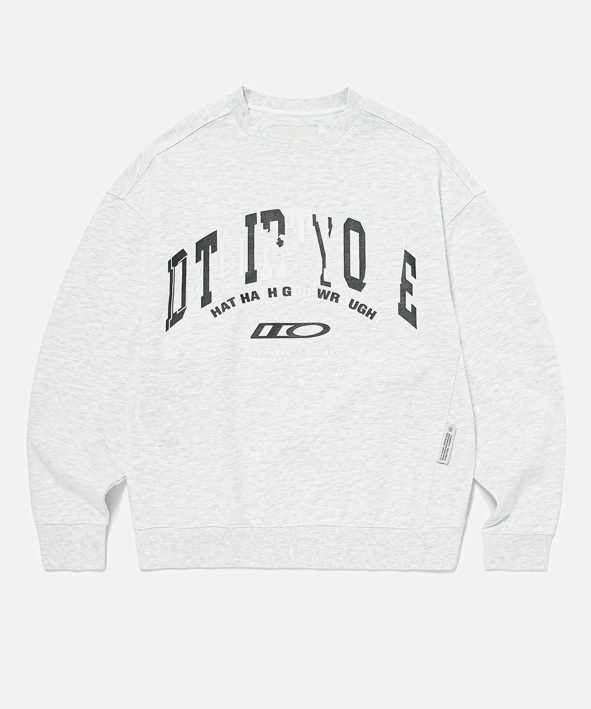 디써티원(DTHIRTYONE) Broken Arch Logo Sweatshirt (MELANGE GREY)