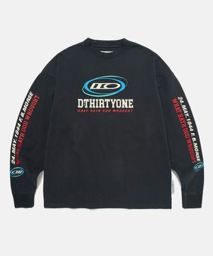 Multi Circle long-sleeve T-Shirt (CHARCOAL)