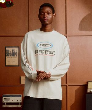 Multi Circle long-sleeve T-Shirt (SAND BEIGE)