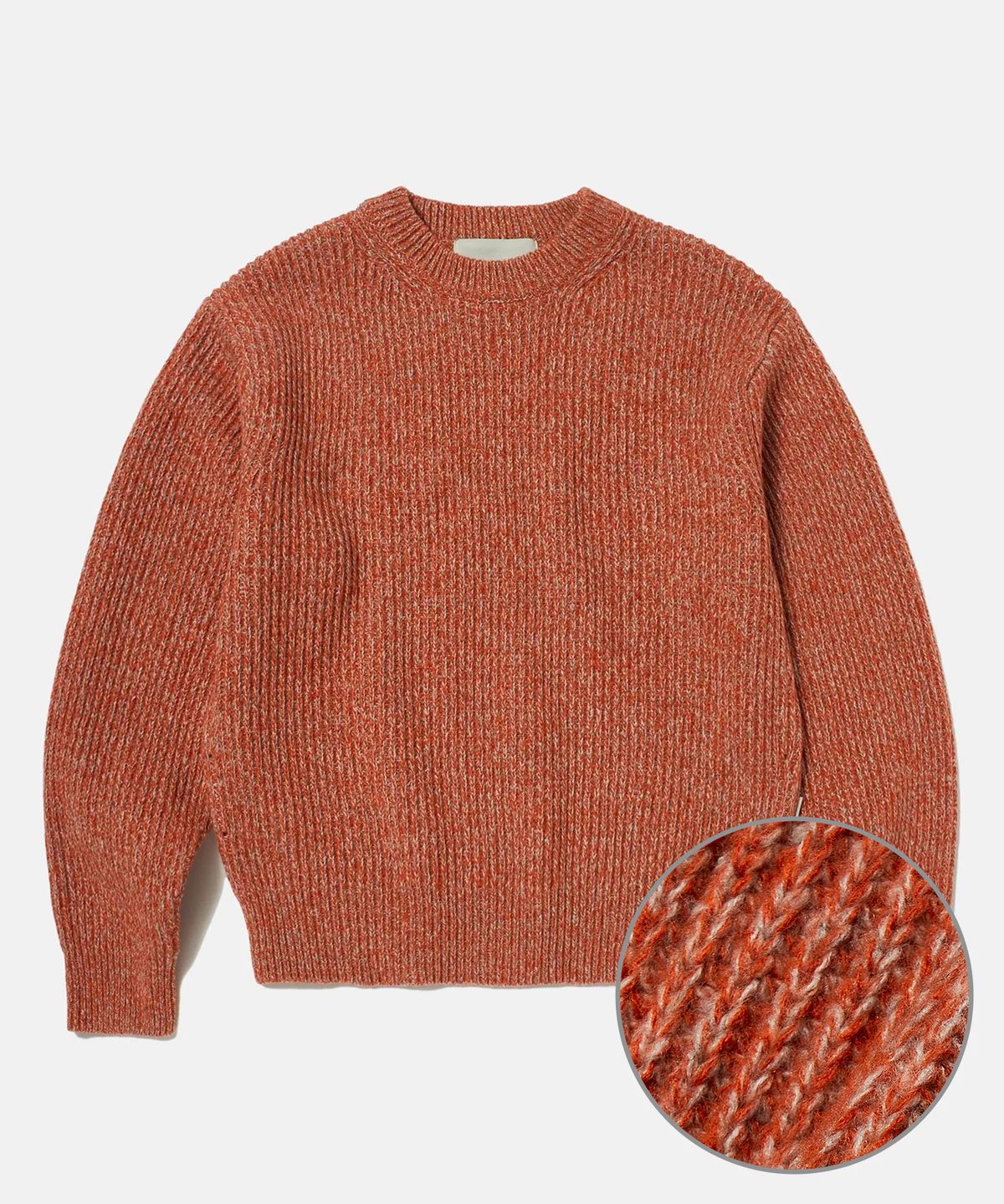 디써티원(DTHIRTYONE) Multi-tweed Sweater (DARK CORAL)