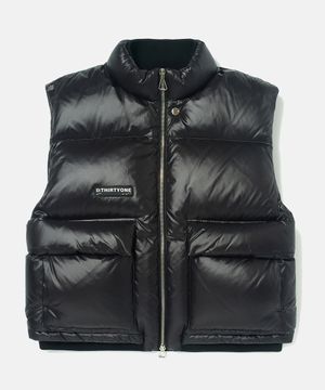 Soft-Glossy Down Gilet (BLACK)