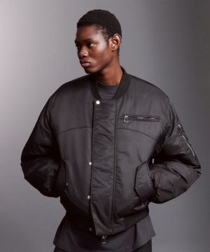 Padded MA-1 Bomber Jacket (BLACK)