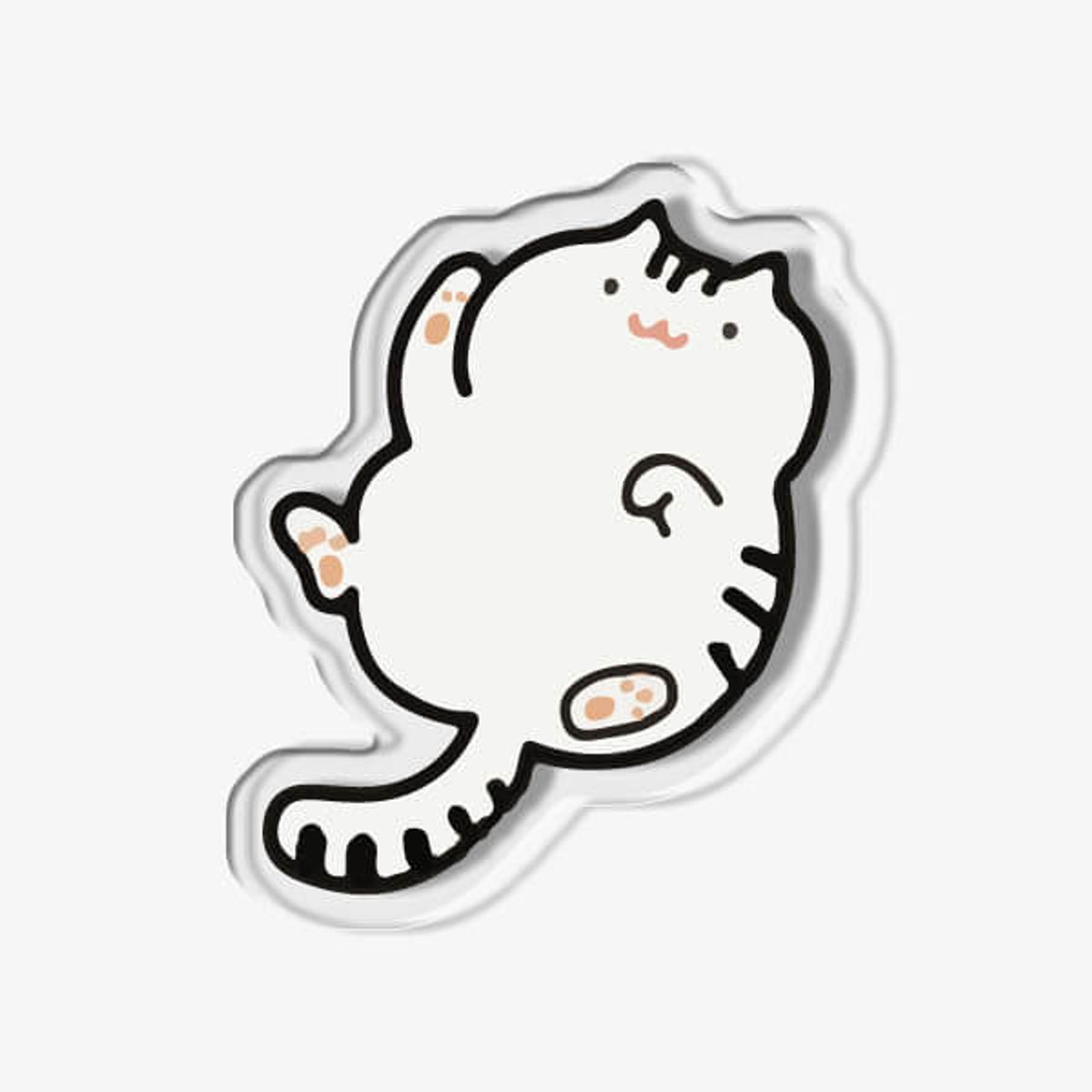 아칸(AKAN) 루나 줄무늬냥 아크릴 스마트톡