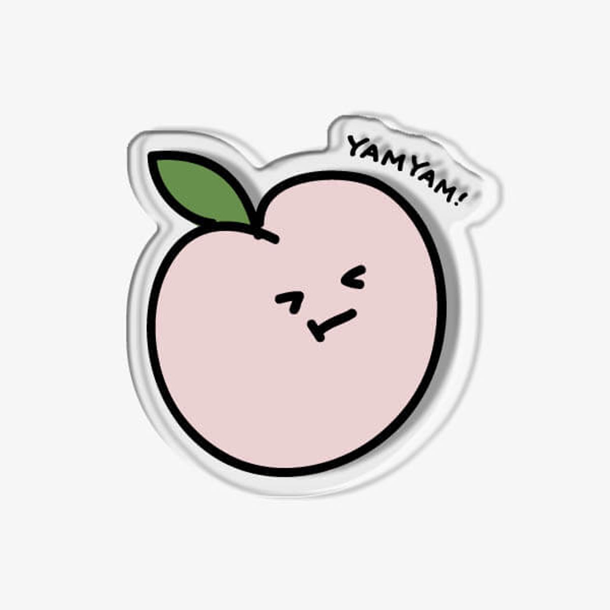 아칸(AKAN) 복숭아 아크릴 스마트톡