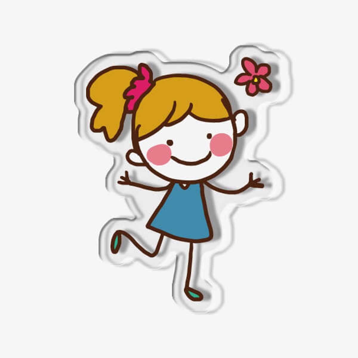아칸(AKAN) funny 여자아이 아크릴 스마트톡