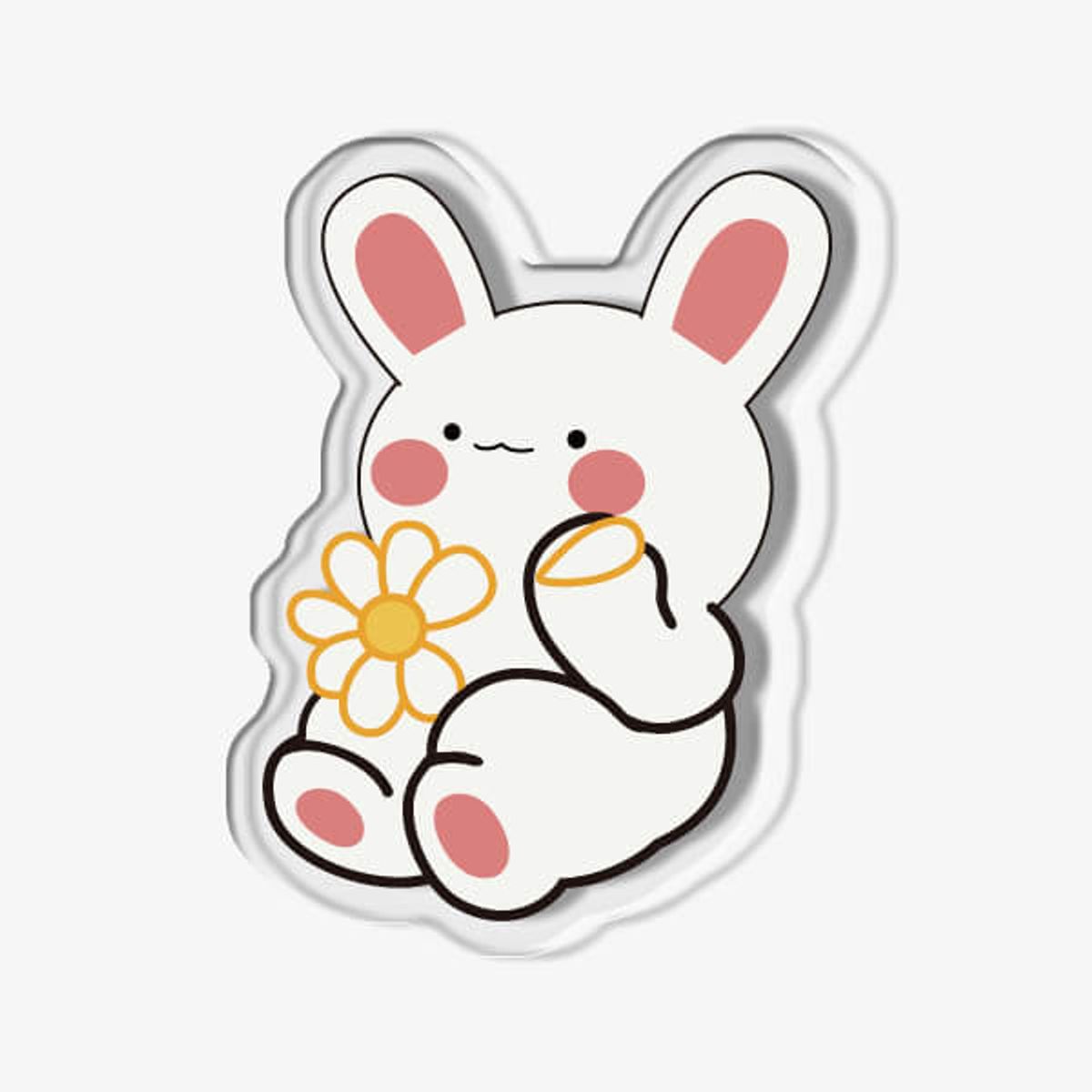 아칸(AKAN) 꽃점 토깽이 아크릴 스마트톡