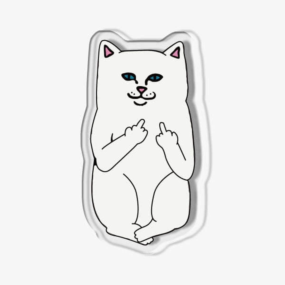 아칸(AKAN) 욕하는흰냥이 아크릴 스마트톡