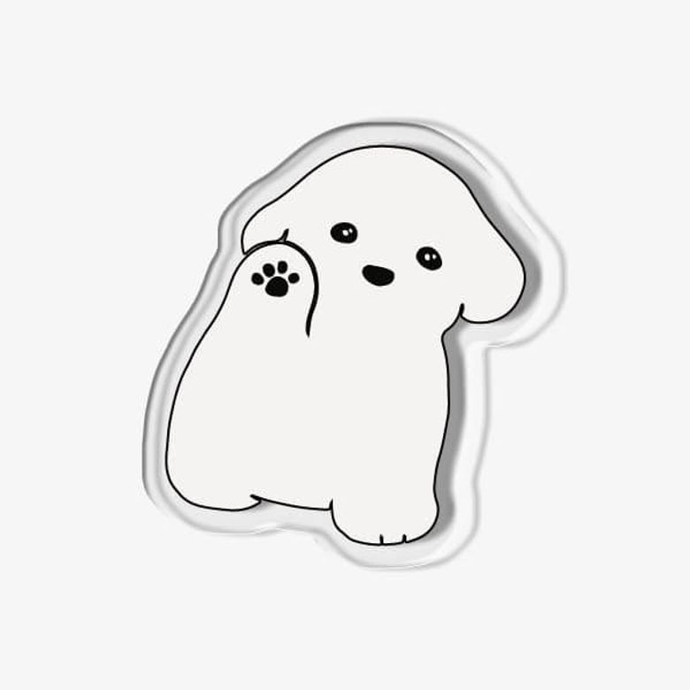 율율 강아지 아크릴 스마트톡
