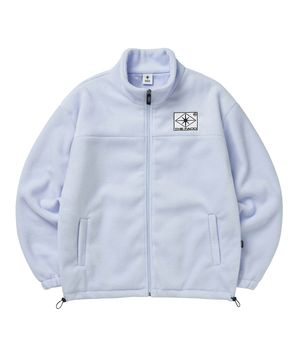 더파코(THE FACO) LOZENGE LOGO FLEECE ZIPUP POWDER BLUE
