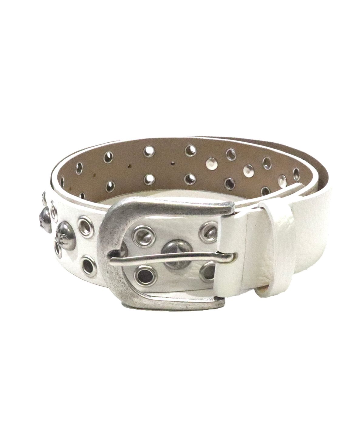 하우스 락 클럽(HOUSE ROCK CLUB) HEAVY ROCK STUD BELTS - WHITE