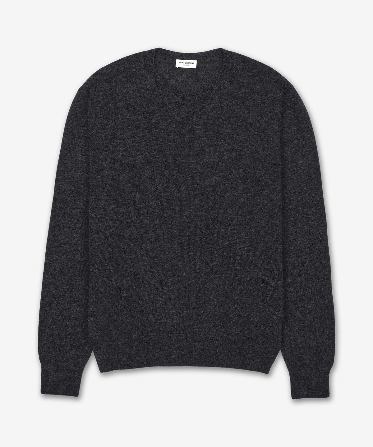 생로랑(SAINT LAURENT) 캐시미어 및 실크 라운드 넥 니트 - 샤본 / 781570Y76LZ1270