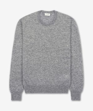 캐시미어 및 실크 라운드 넥 니트 - 그레이 / 781570Y76LZ1403