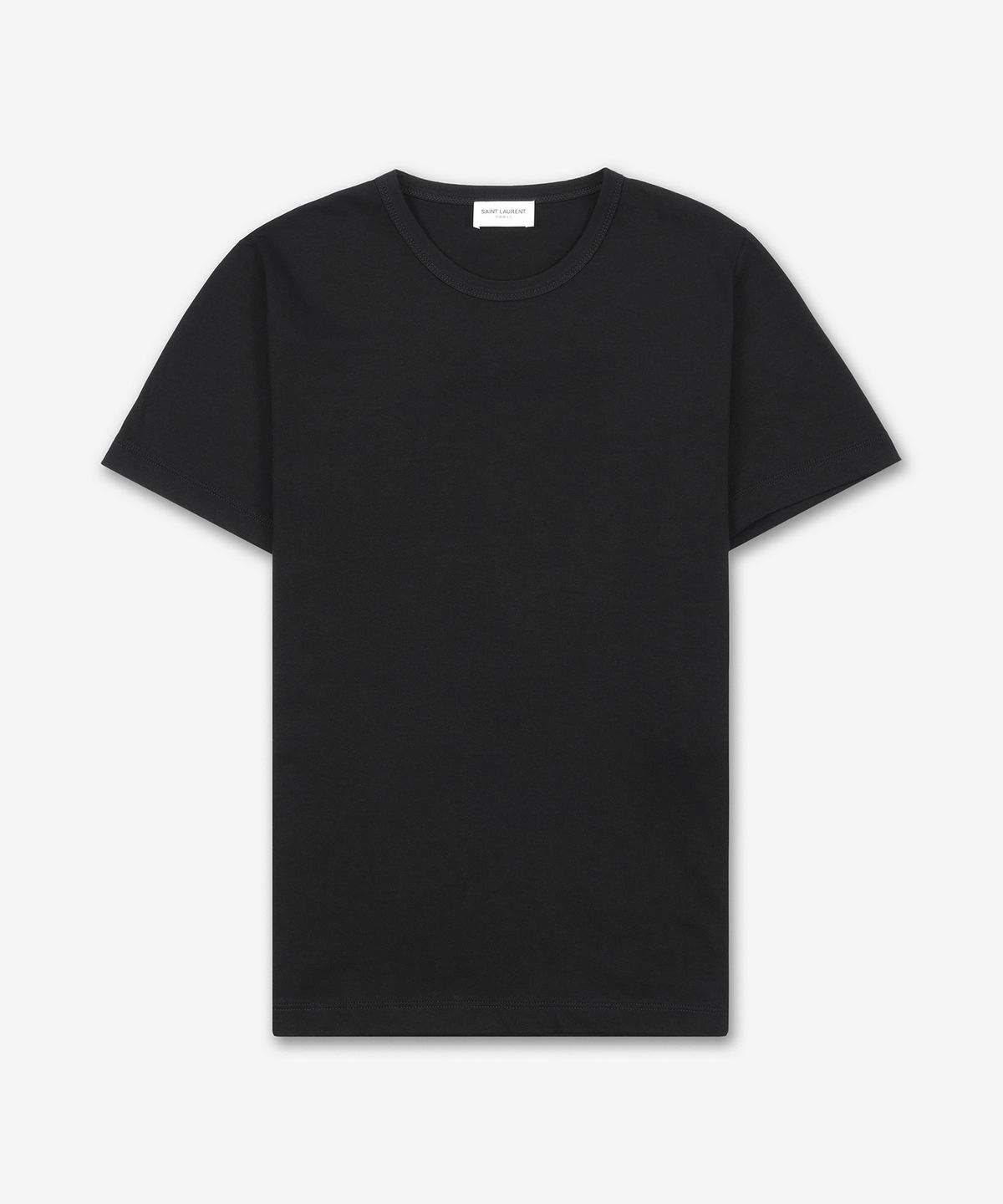 생로랑(SAINT LAURENT) 클래식 반소매 티셔츠 - 블랙 / 801474YB2FT1000
