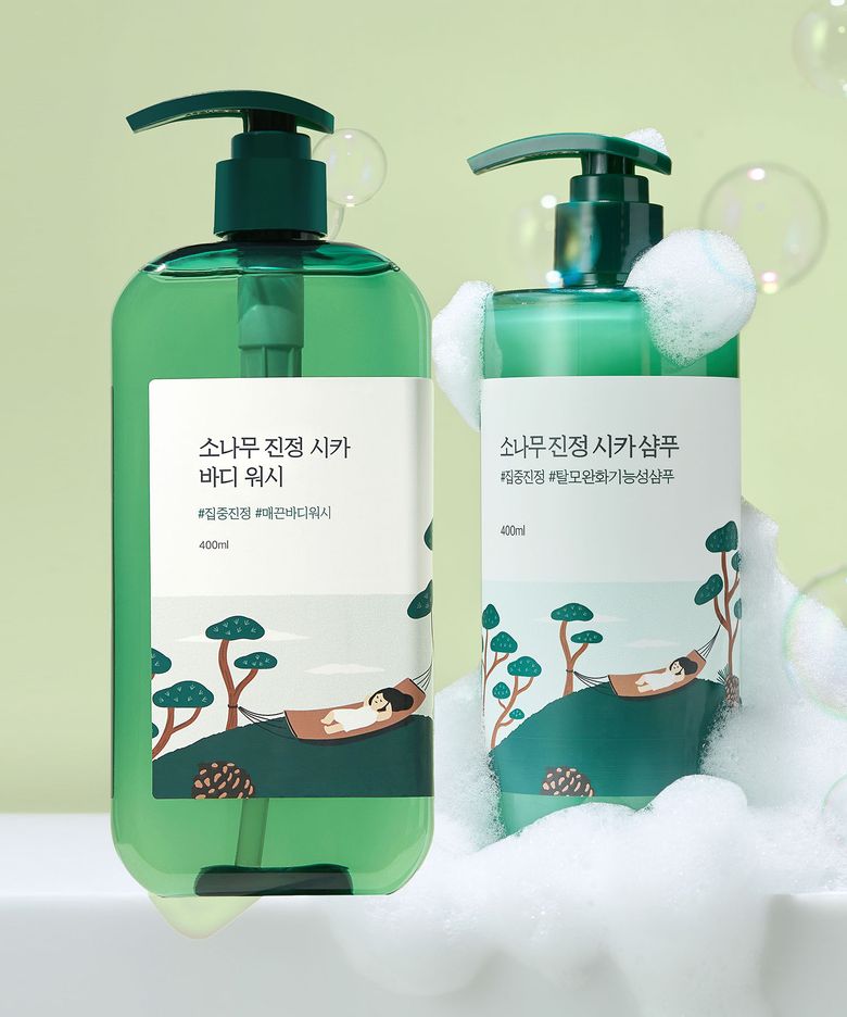 [무신사단독] [SET] 소나무 진정 시카 샴푸 400ml + 바디 워시 400ml