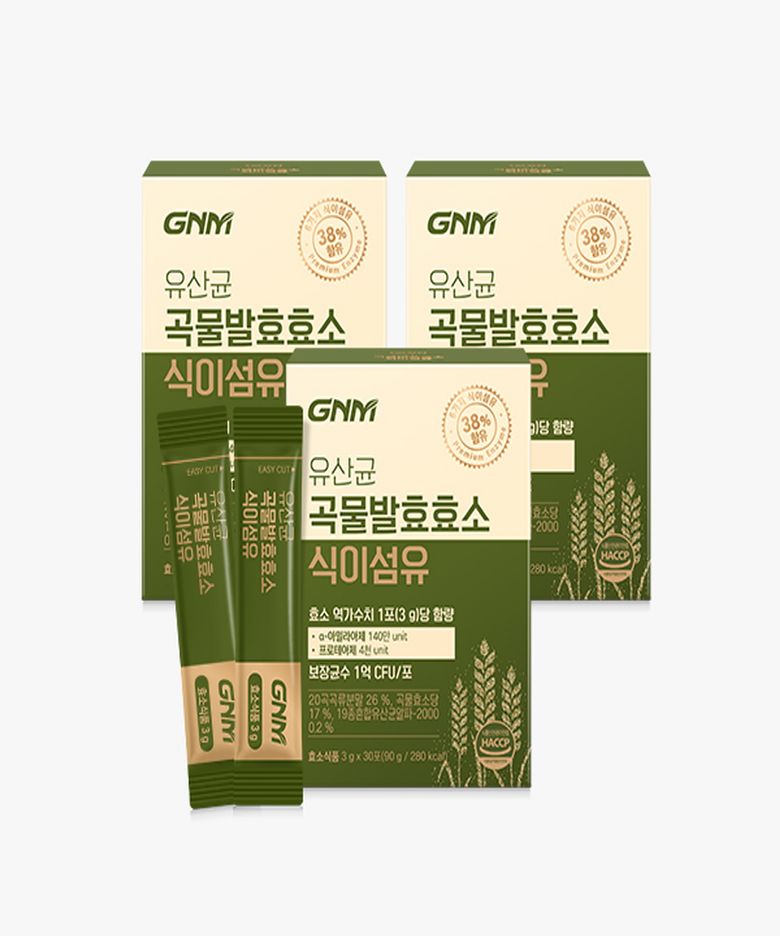 [역가수치 140만]유산균 곡물 발효 효소 식이섬유 3박스 ( 총 3개월분) / 프로바이오틱스