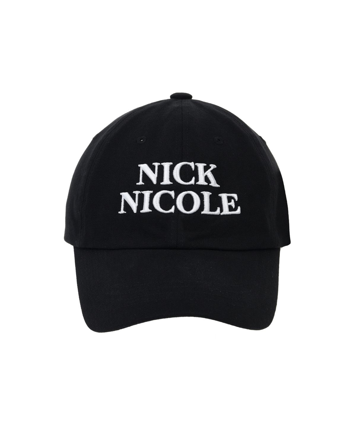 닉앤니콜(NICK&NICOLE) ORIGINALS NICOLE BALL CAP_BLACK WHITE