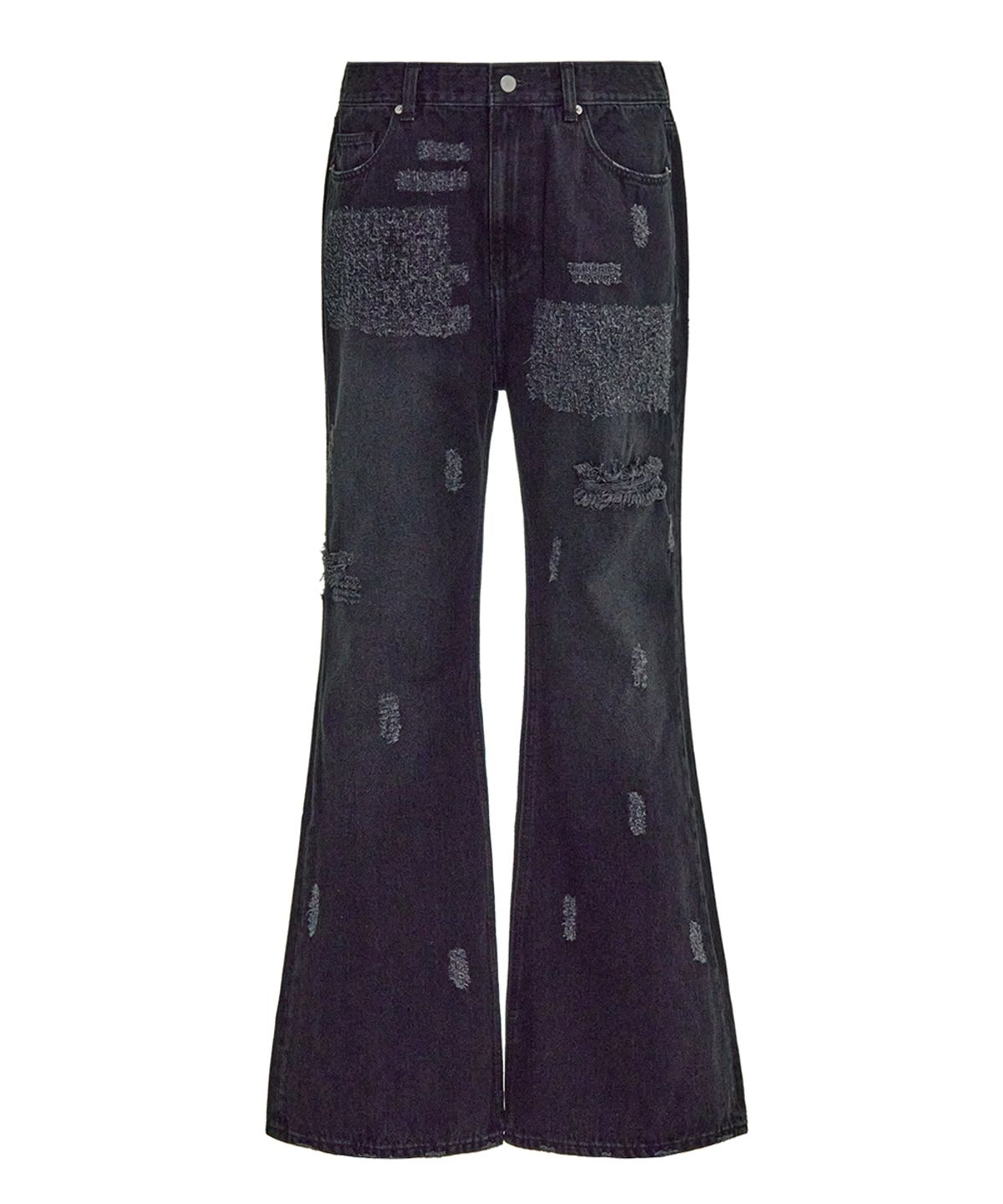 오더아카이브(ORDER ARCHIVE) Baggy flare Wide 05 - Crushed black