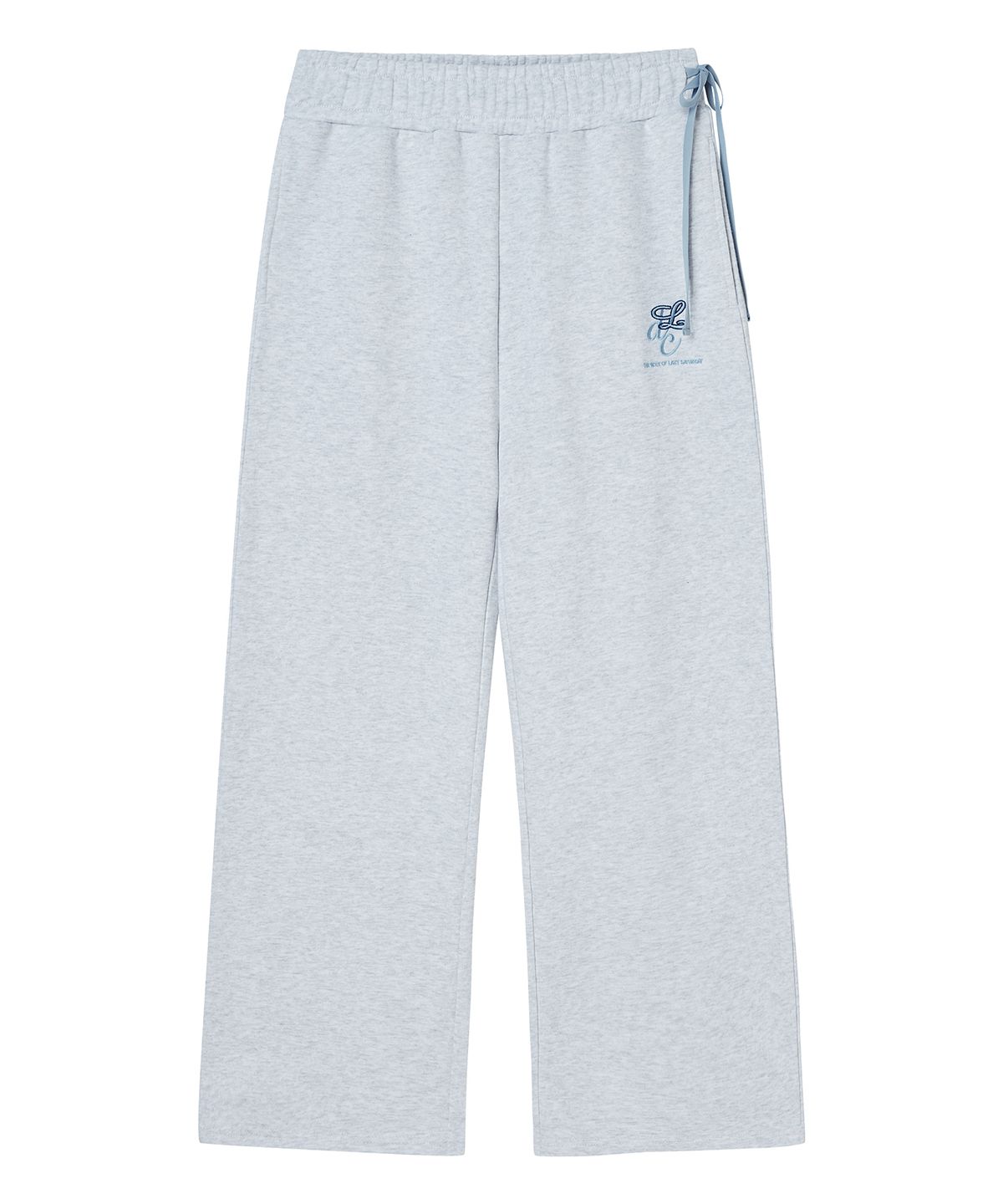 델리센트(DELICCENT) 와이드 스웨트 팬츠 [LIGHT GRAY]