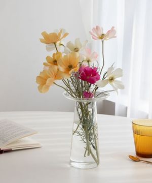 브렐 투명 유리 화병 2종