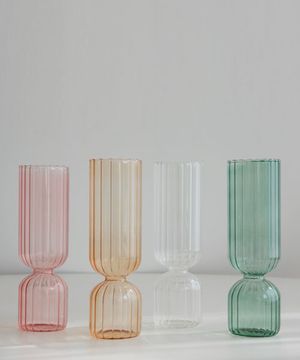 크리스탈 라운드 화병 4종