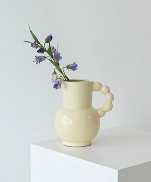 크림버터 웨이브 화병