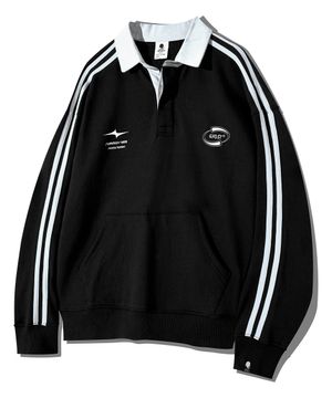 심볼 로고 트랙 폴로 맨투맨 GMT-156_블랙