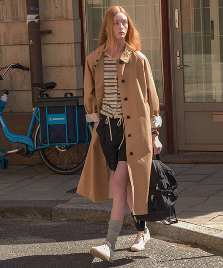 Ash cotton trench coat_Beige