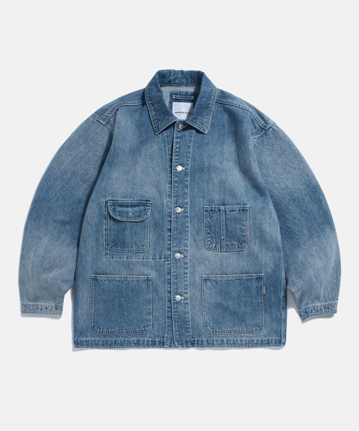 에스피오나지(ESPIONAGE) 50s American Denim Coverall Fade Indigo