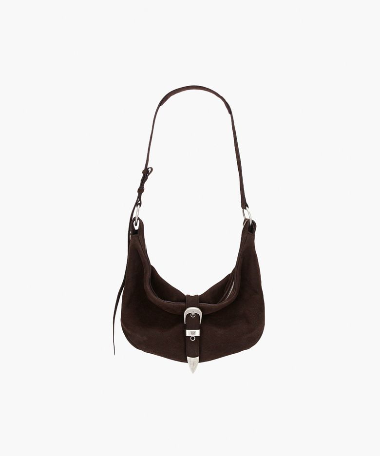BELTED HOBO MEDIUM_hush nubuck