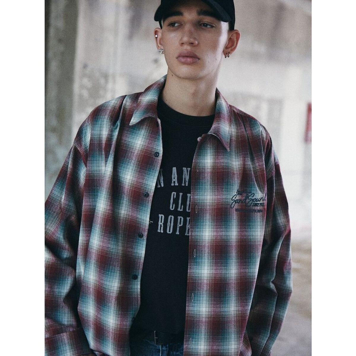 샌드 사운드(SAND SOUND) Ombre Checkered Shirt  Red