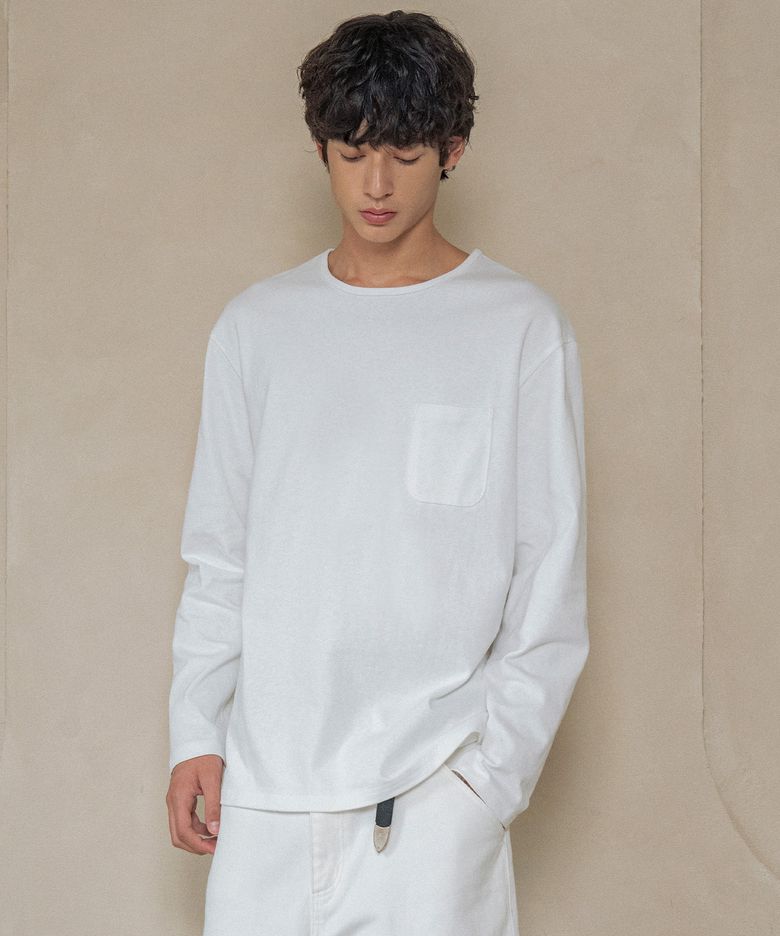 T20050 워크 포켓 티셔츠_White