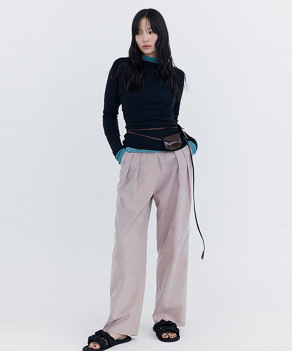 분더캄머(WNDERKAMMER) Cupra Wide Pants_Indian Pink(큐프라 와이드 팬츠_인디안 핑크)