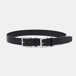 DOUBLE BUCKLE LEATHER BELT