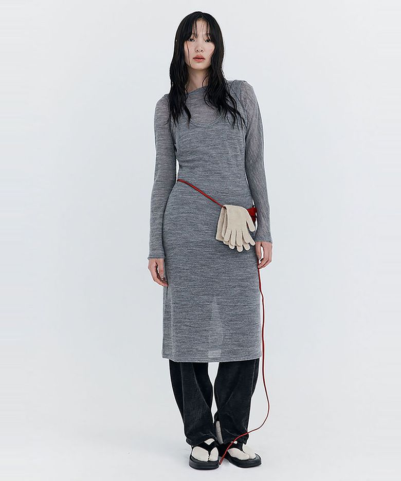 Wool Sleeveless Dress_Melange(울 슬리브리스 드레스_멜란지)