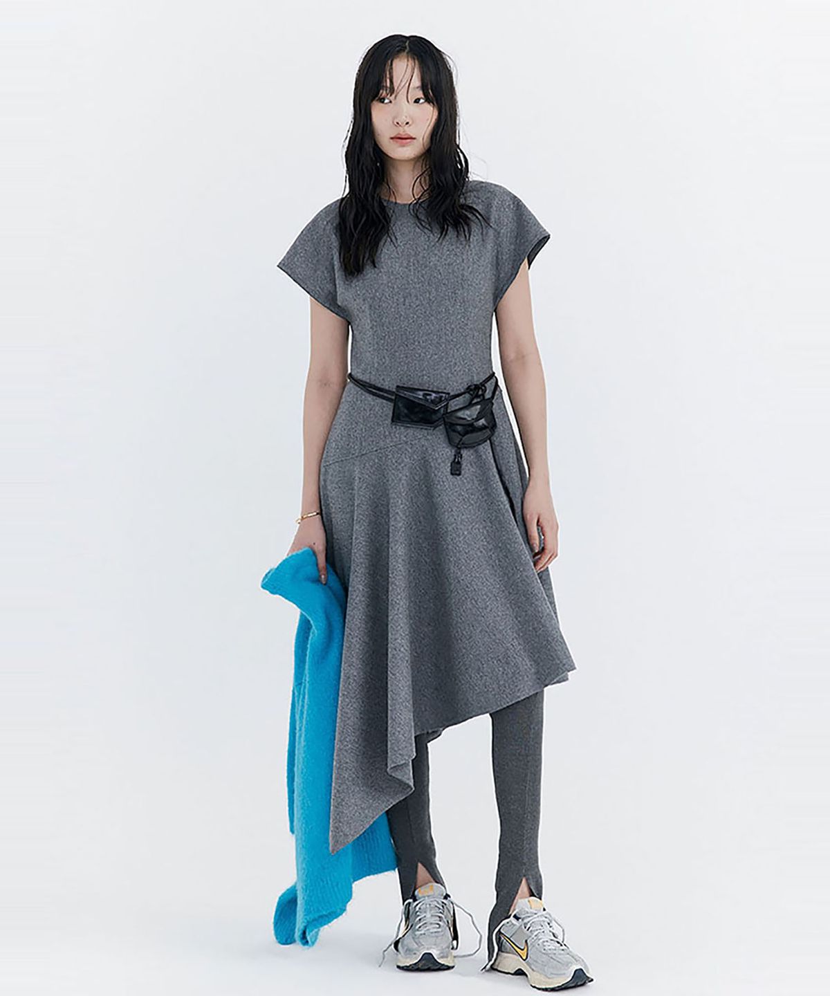 분더캄머(WNDERKAMMER) Raw-cut Wool Dress_Grey(로우컷 울 드레스_그레이)