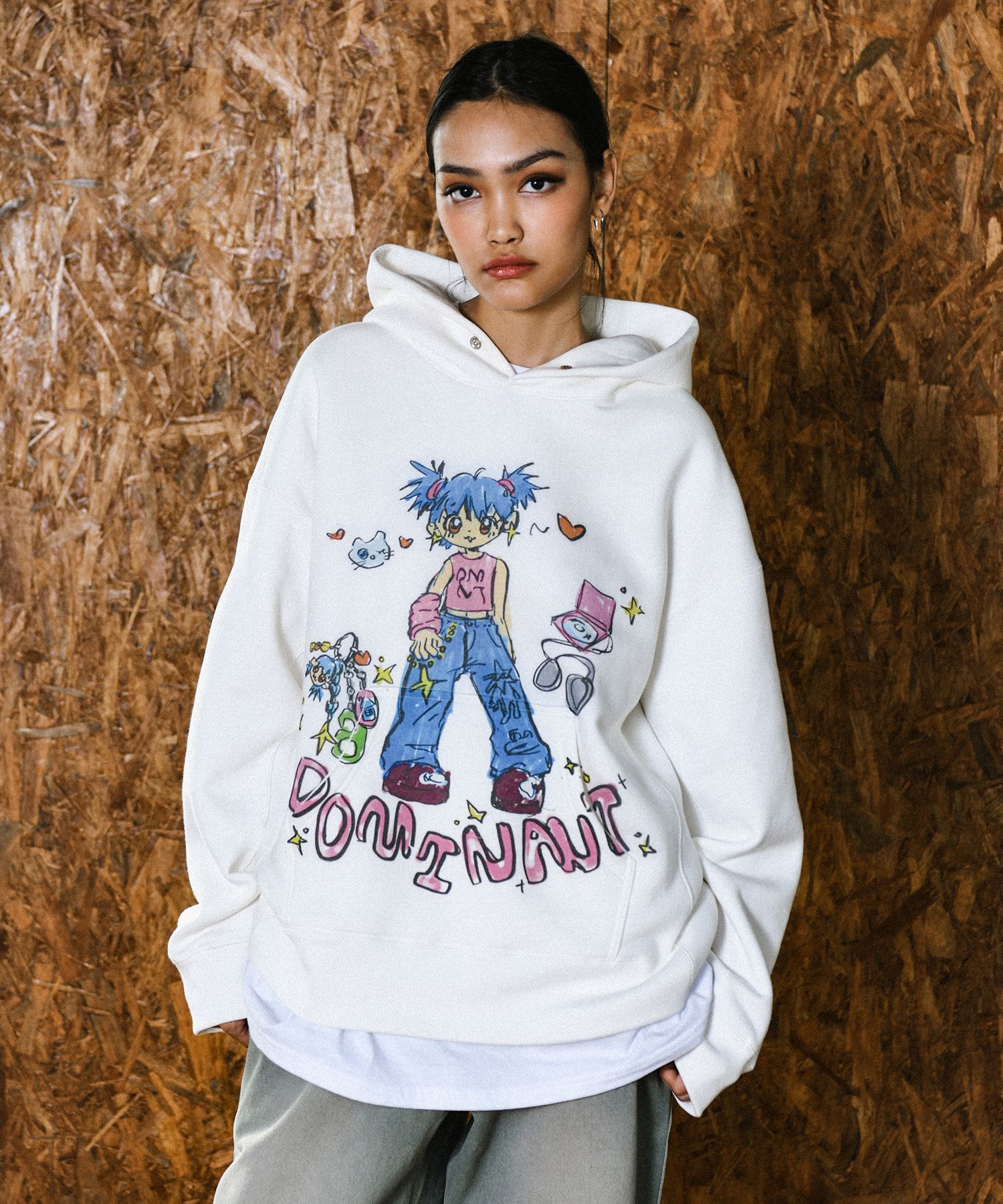【DOMINANT】Keyring Girl Hoodie White MUSINSA | DOMINANT Keyring Girl Hoodie White