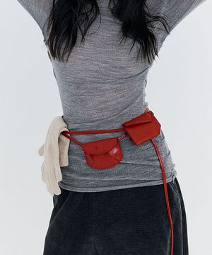 Pocket Tie Belt Bag_Red(포켓 타이 벨트 백_레드)