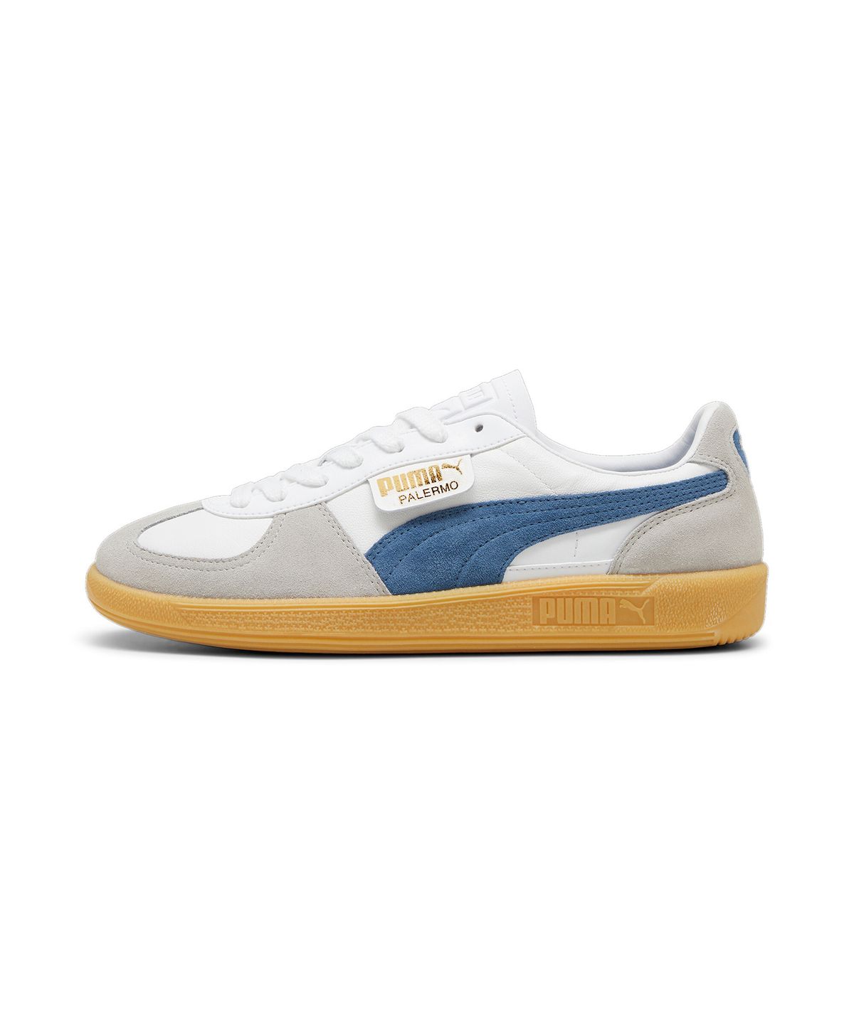 푸마(PUMA) 팔레르모 레더 - 화이트:블루 / 396464-14