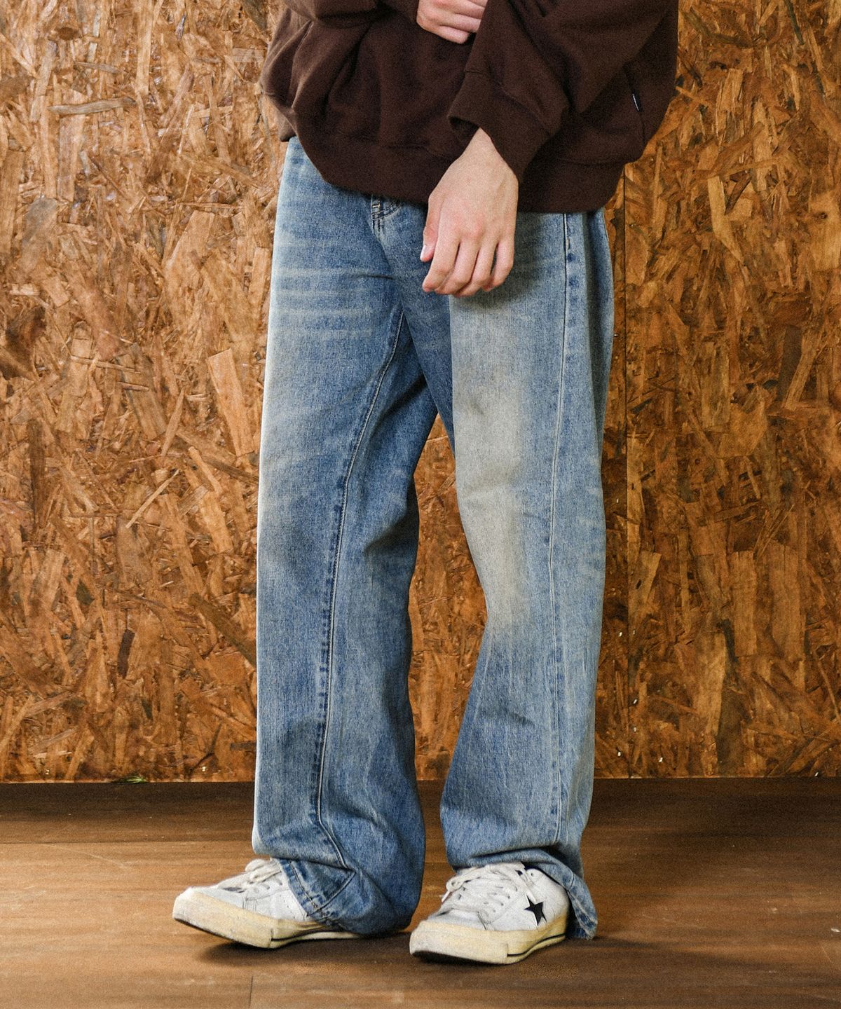 도미넌트(DOMINANT) Clover Washing Denim Pants Blue