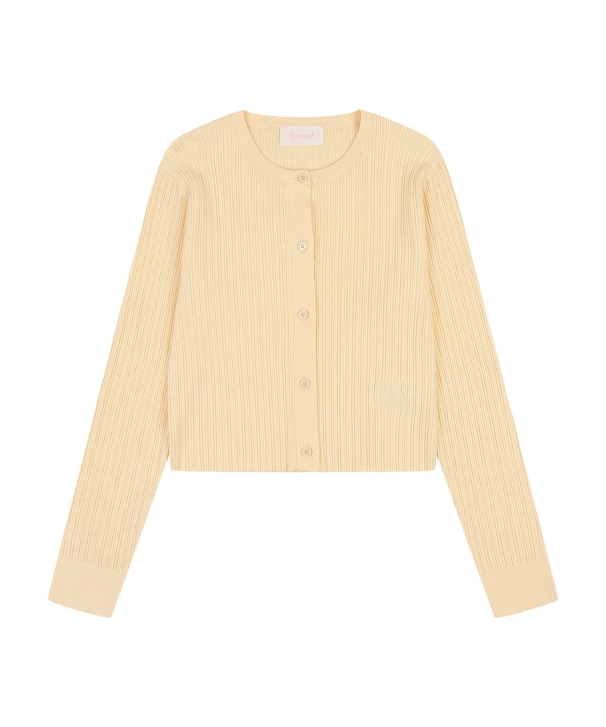 델리센트(DELICCENT) 릴리버튼 니트 가디건 [YELLOW]