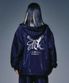 P.O.M EMBLEM HOOD JACKET NAVY
