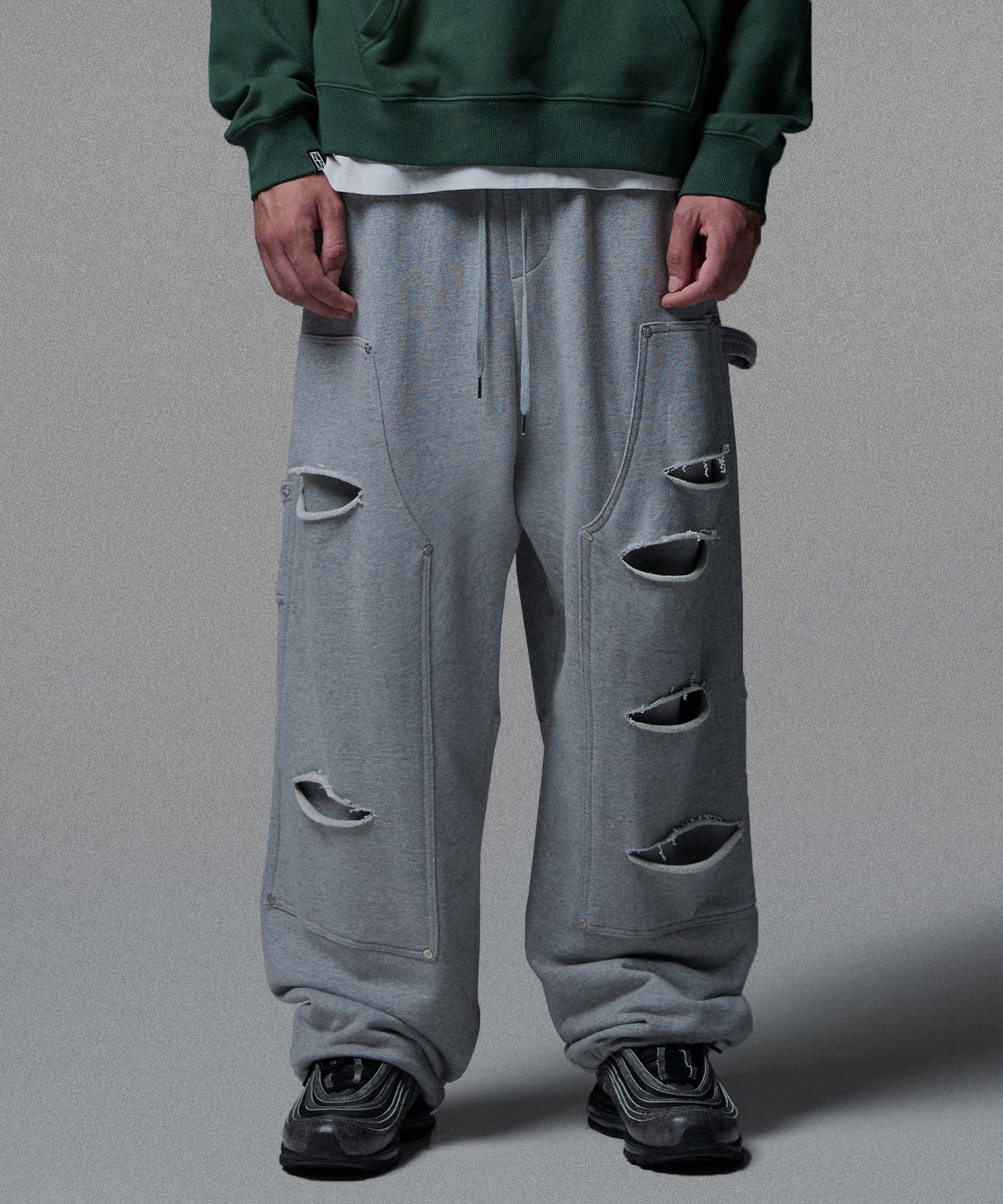 【NOT4NERD】Destoryed Double Knee Carpenter Sweat Pants MUSINSA | NOT4NERD Destoryed Double Knee Carpenter Sweat