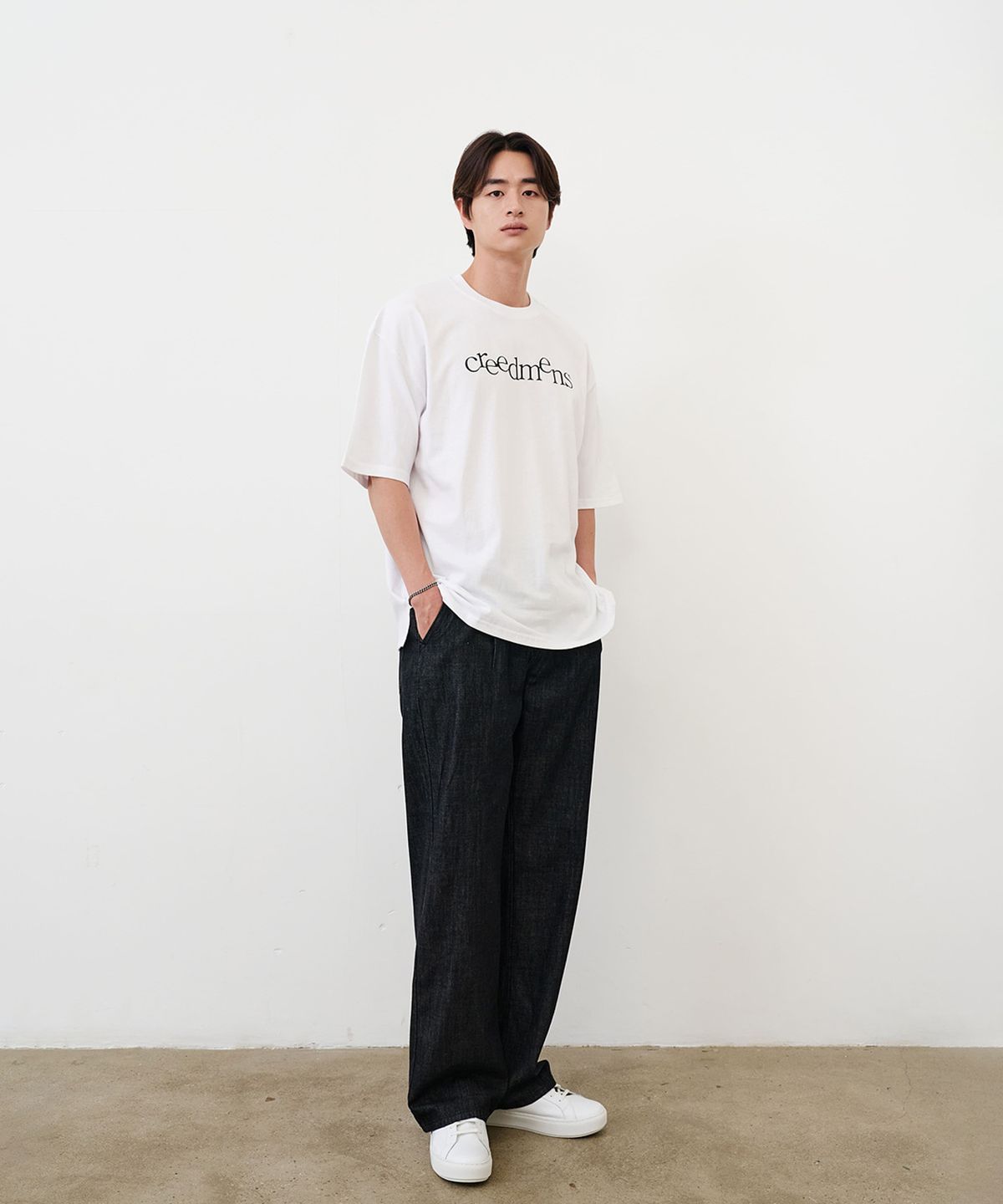 크레드먼스(CREEDMENS) 클래식 로고 반팔티 (WhIte)