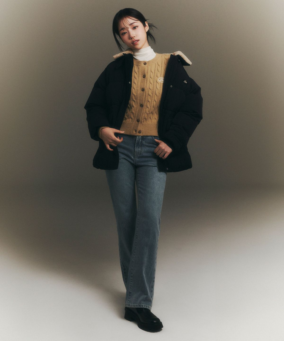 리(LEE) 우먼 플레어 데님 팬츠 인디고 라이트