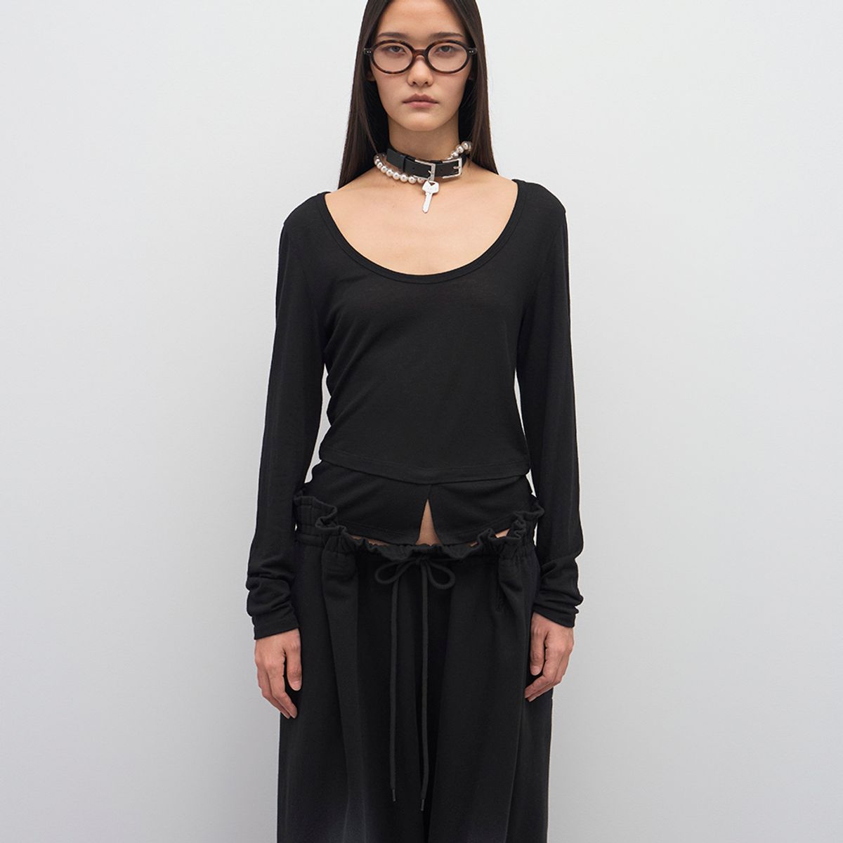 엘씨디씨티엠(LCDC™) U-NECK JERSEY TOP